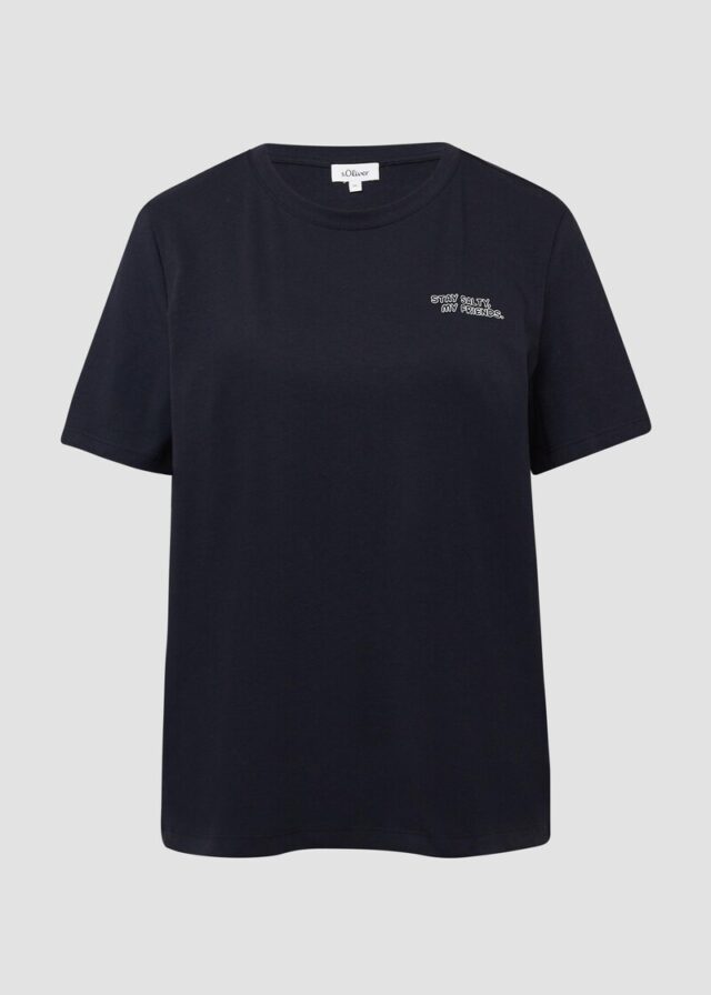 Baumwollshirt mit Front- und Backprint | Volksfest