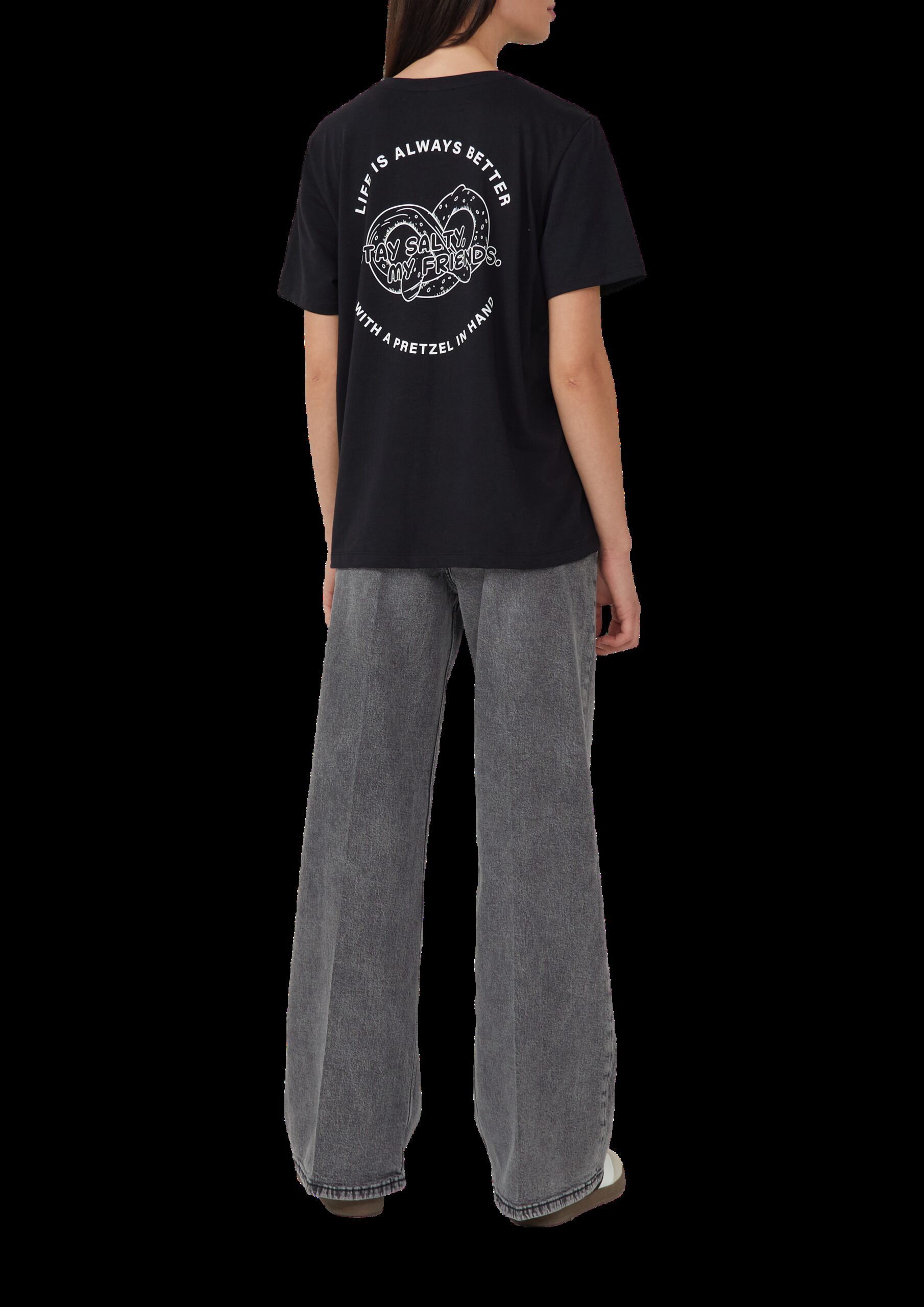 Baumwollshirt mit Front- und Backprint | Volksfest