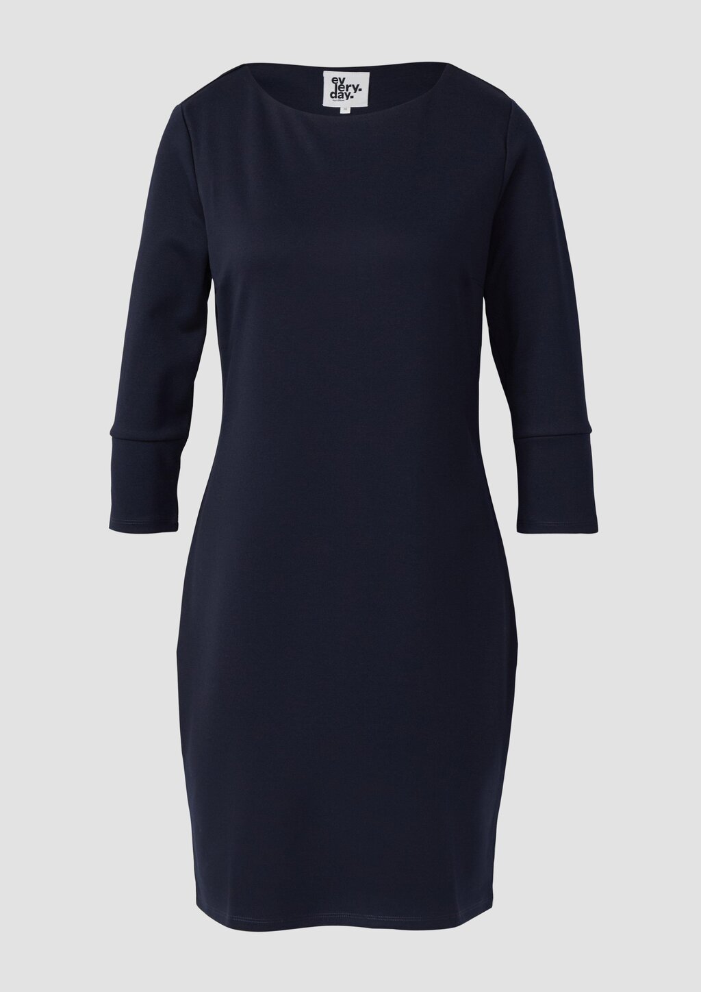 Figurbetontes Jersey-Kleid mit 3/4-Ärmeln