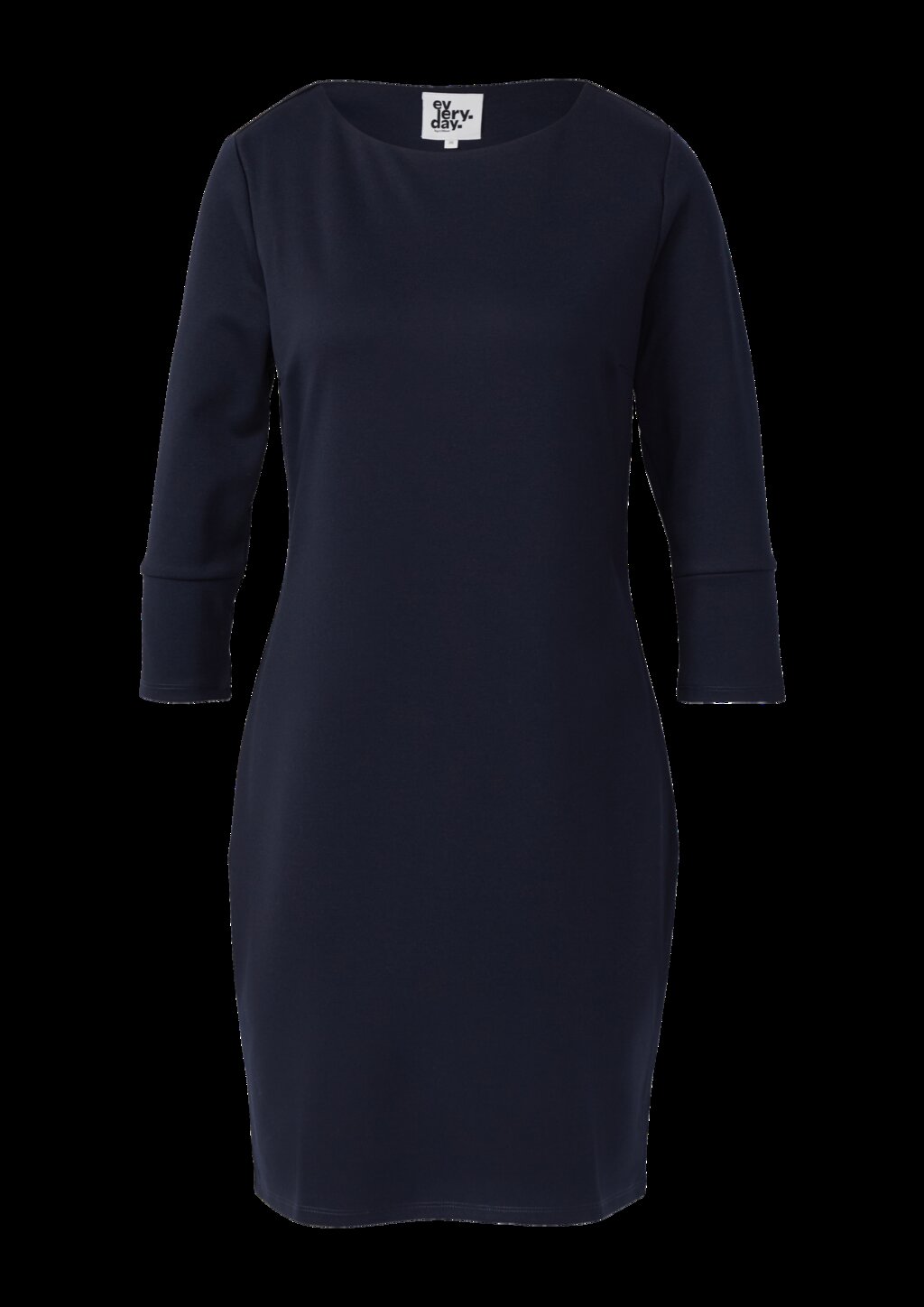 Figurbetontes Jersey-Kleid mit 3/4-Ärmeln