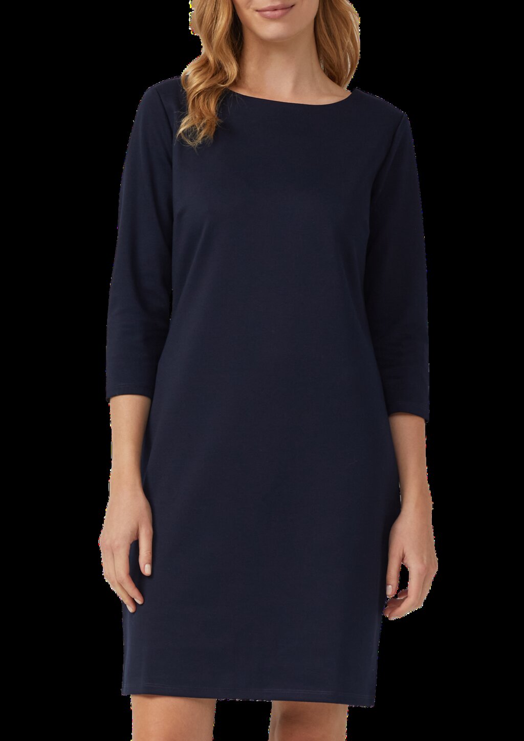 Figurbetontes Jersey-Kleid mit 3/4-Ärmeln