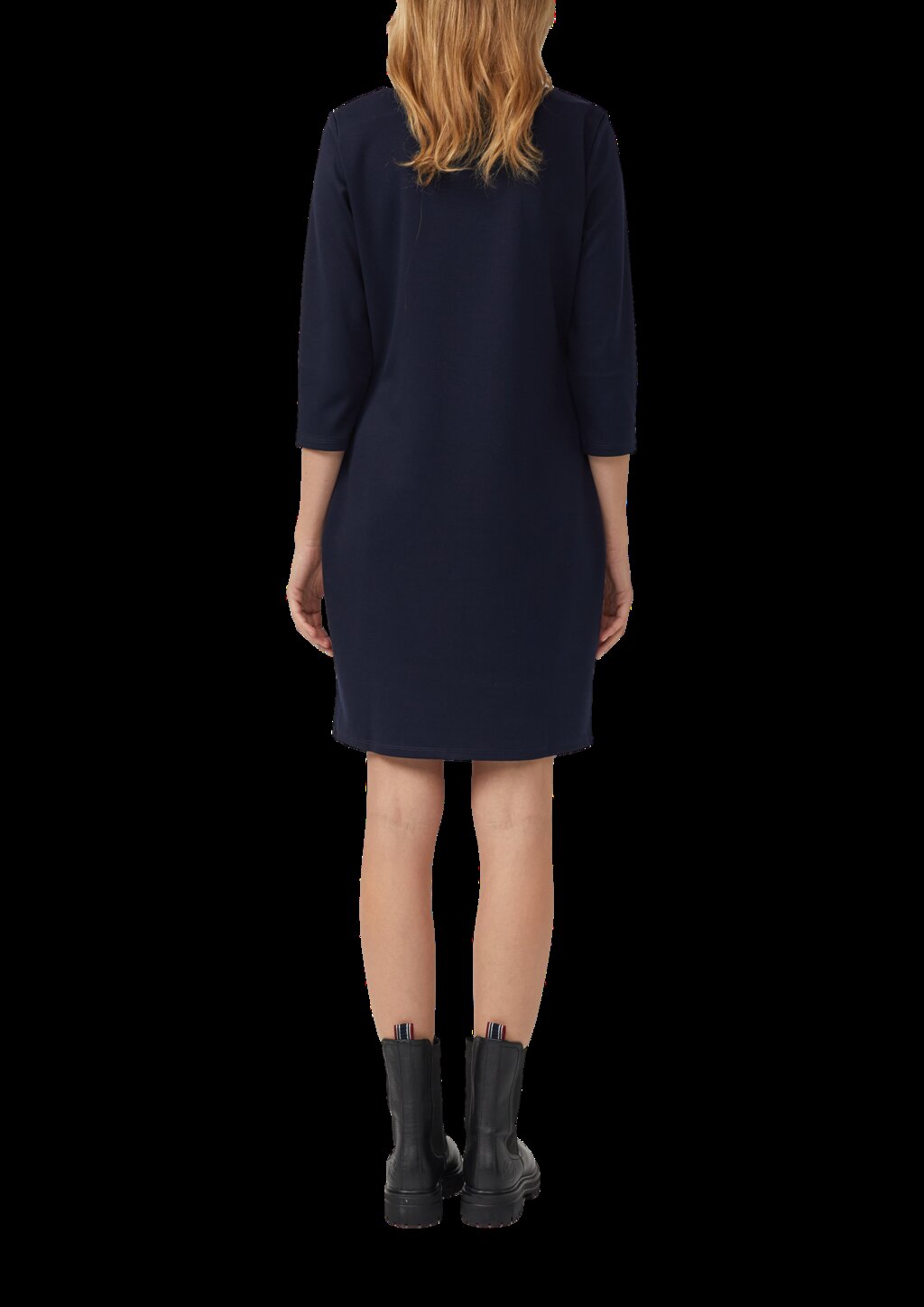 Figurbetontes Jersey-Kleid mit 3/4-Ärmeln