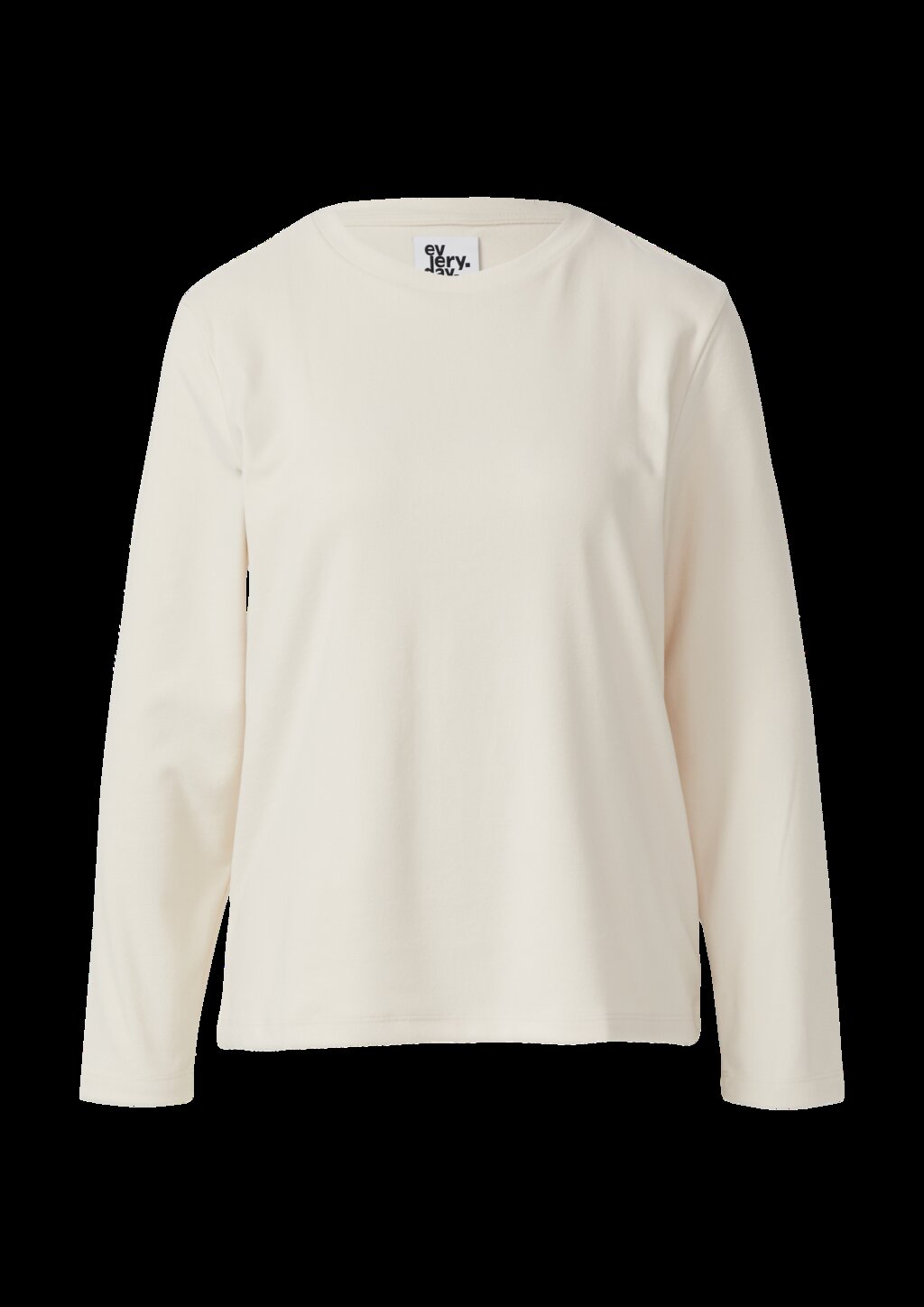 Shirt aus Fleece mit Rundhalsausschnitt