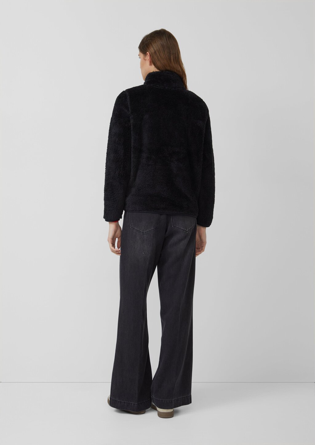 Teddy-Jacke mit Eingrifftaschen