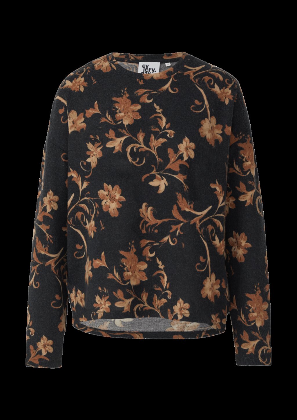 Leichter Pullover mit floralem All-over-Print