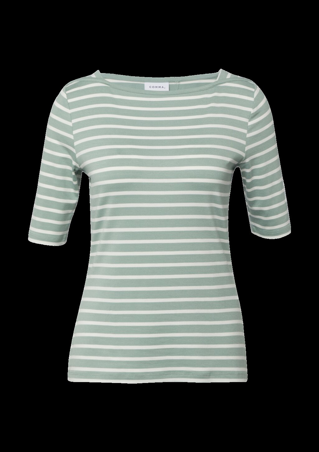 Feminines Streifenshirt aus Viskosejersey