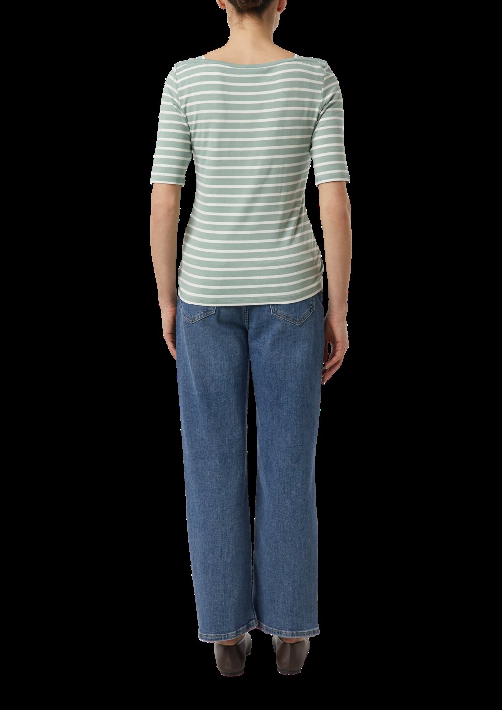 Feminines Streifenshirt aus Viskosejersey