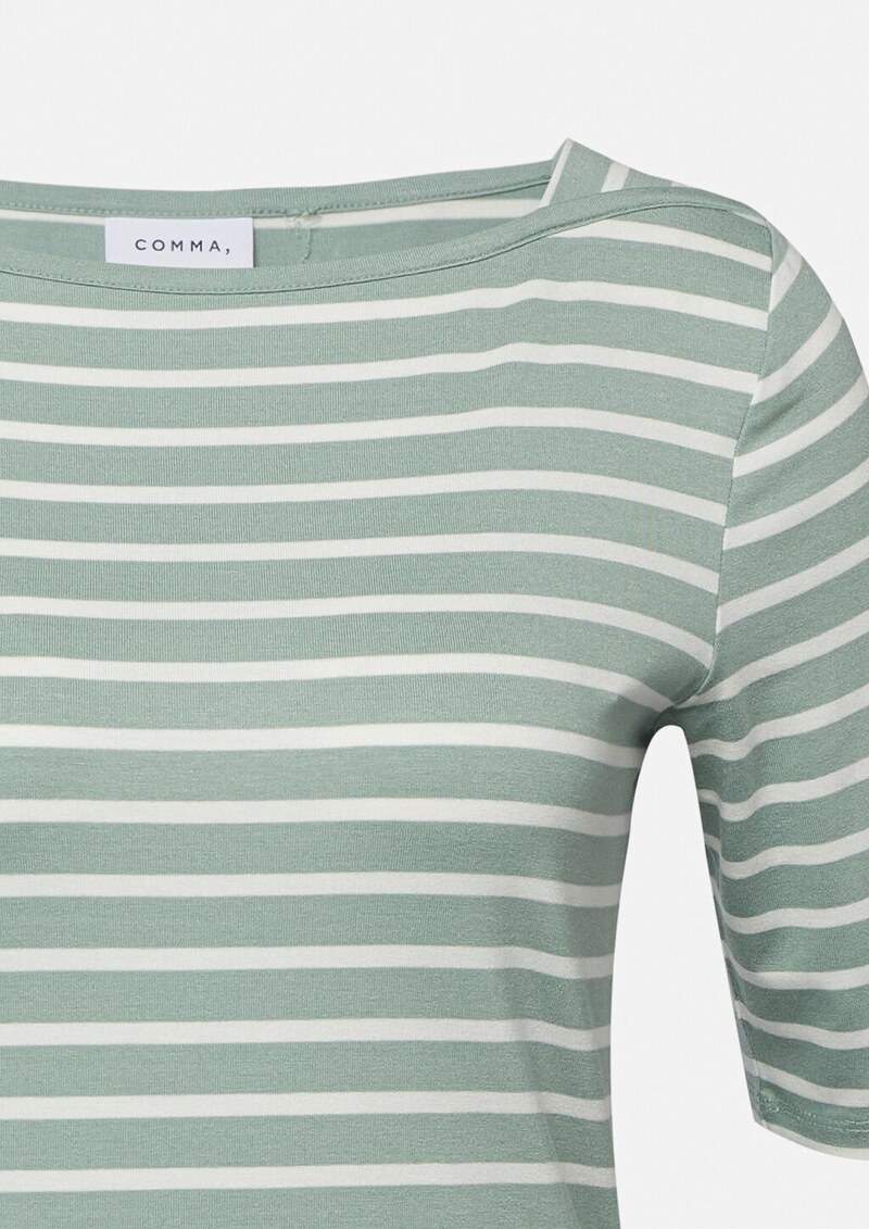 Feminines Streifenshirt aus Viskosejersey
