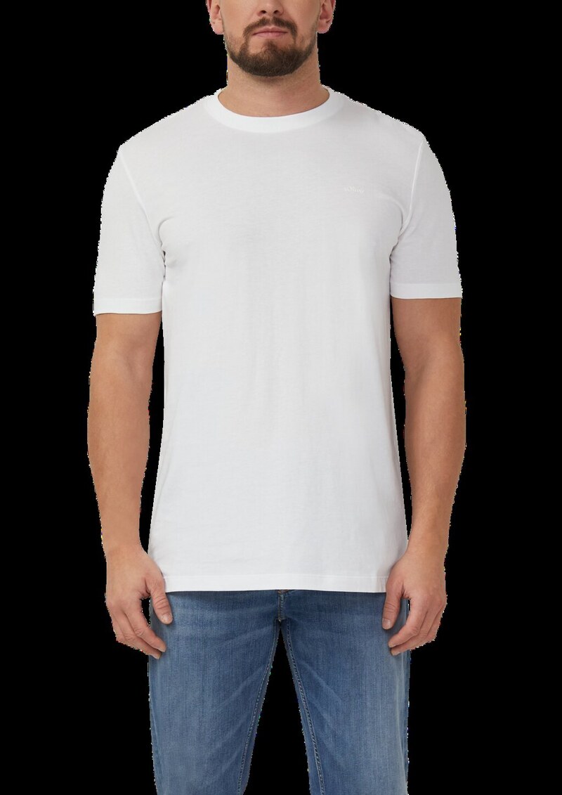 Baumwoll-T-Shirt mit Logo-Print