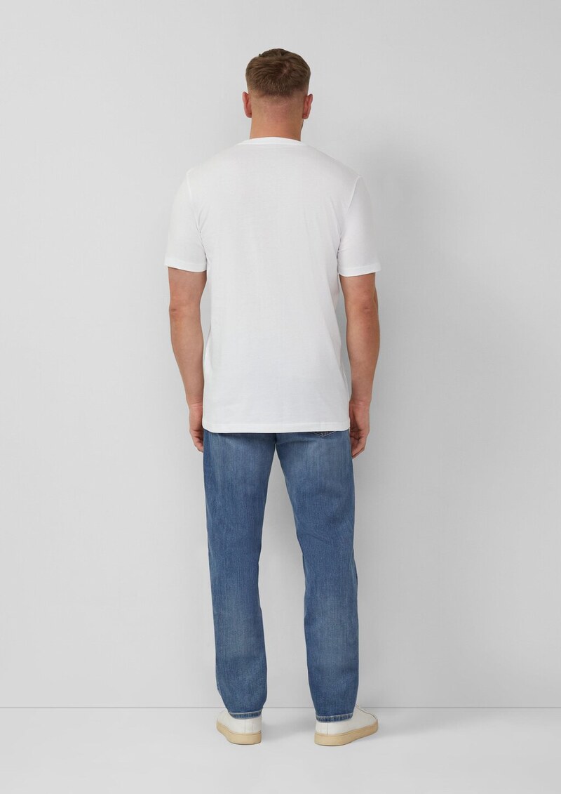 Baumwoll-T-Shirt mit Logo-Print