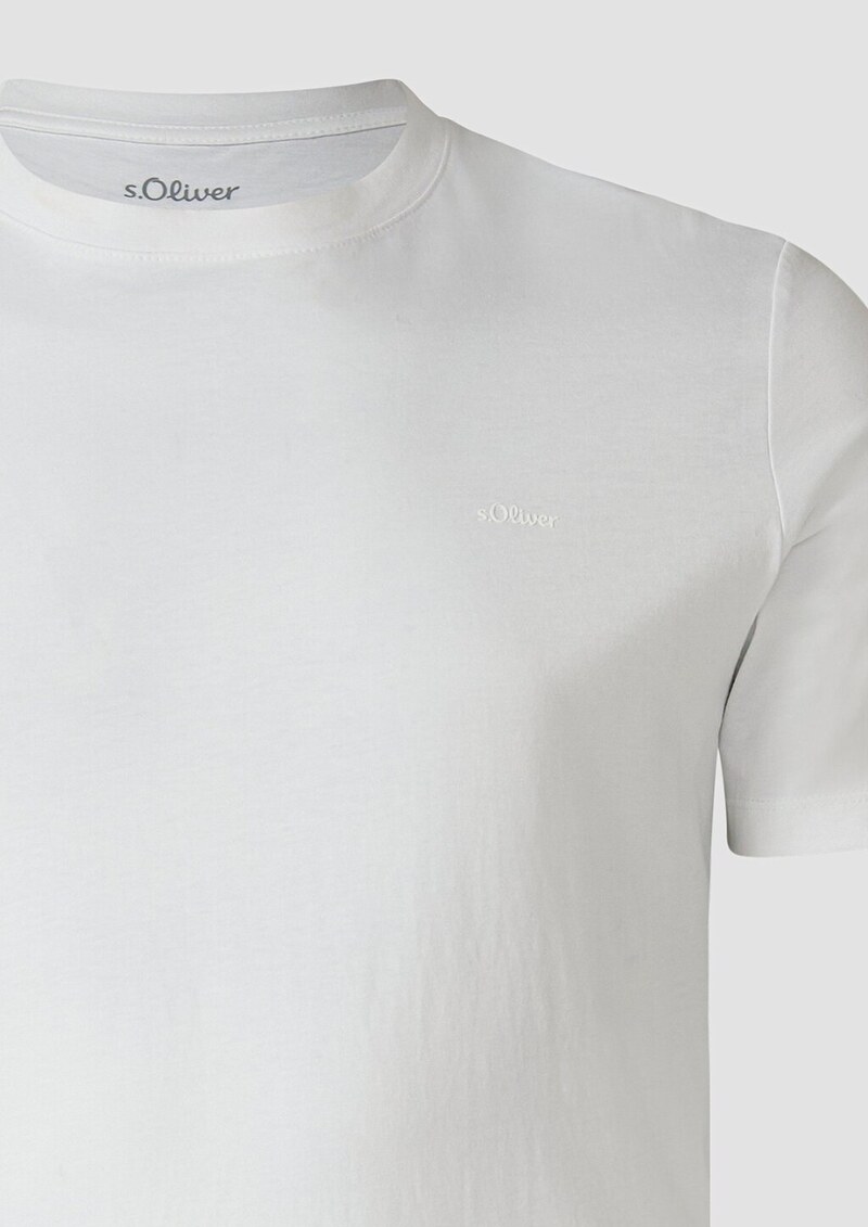 Baumwoll-T-Shirt mit Logo-Print