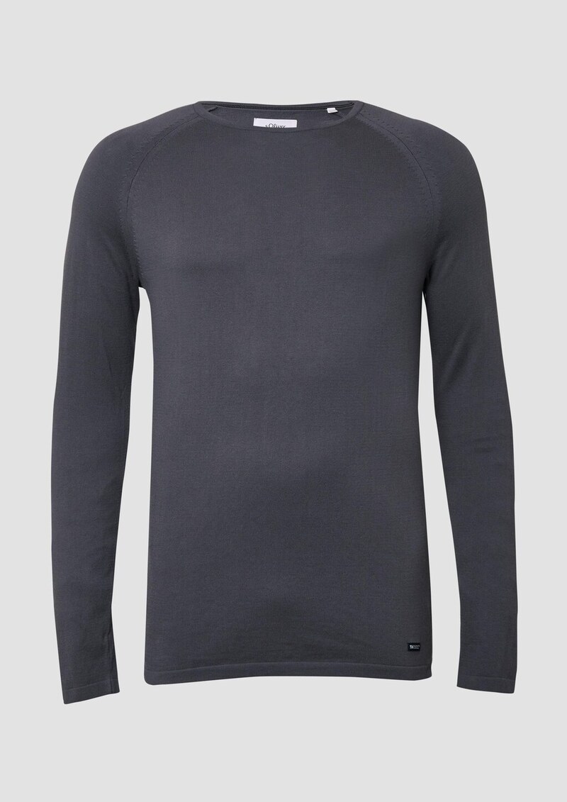 Raglanpullover aus reiner Baumwolle