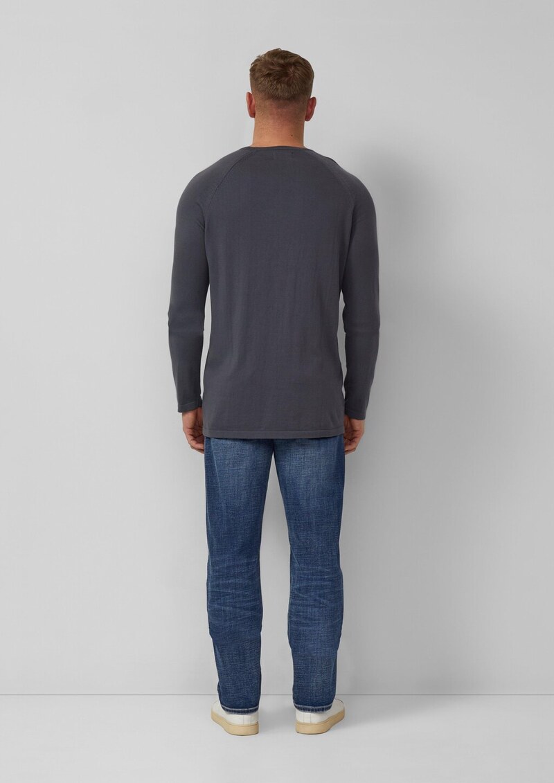 Raglanpullover aus reiner Baumwolle