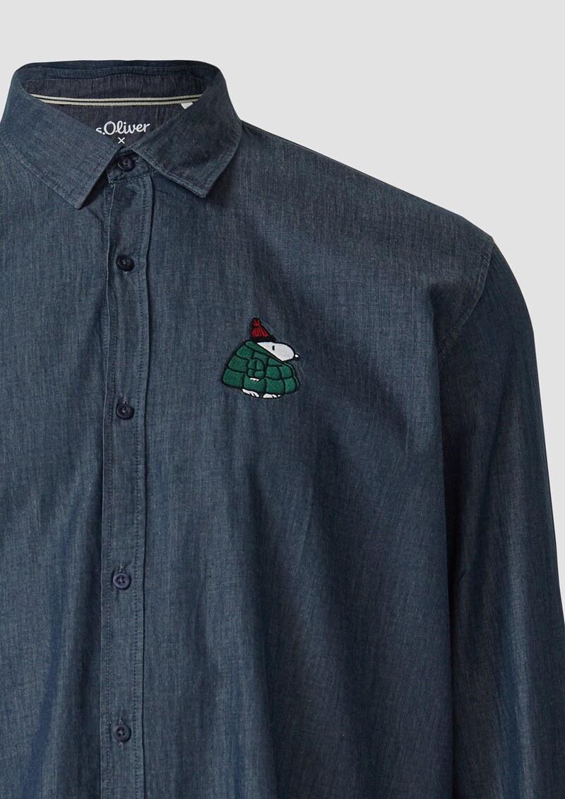 Regular Fit: Hemd mit Peanuts®-Motiv