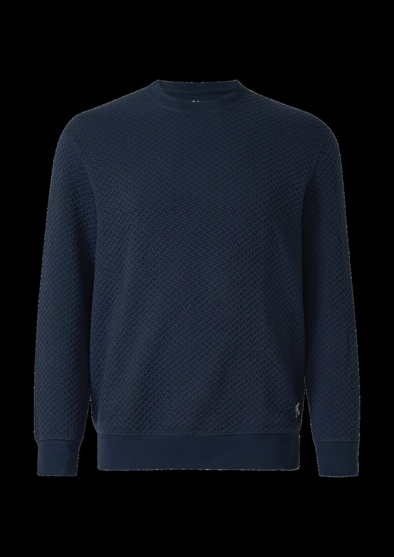 Strukturiertes Sweatshirt mit Crew Neck