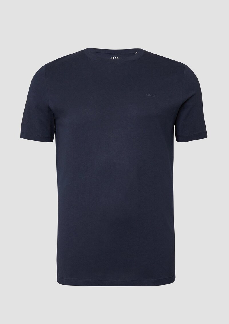 Baumwoll-T-Shirt mit Logo-Print