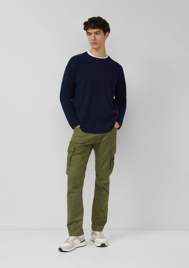 Wollmix-Pullover mit Raglanärmeln