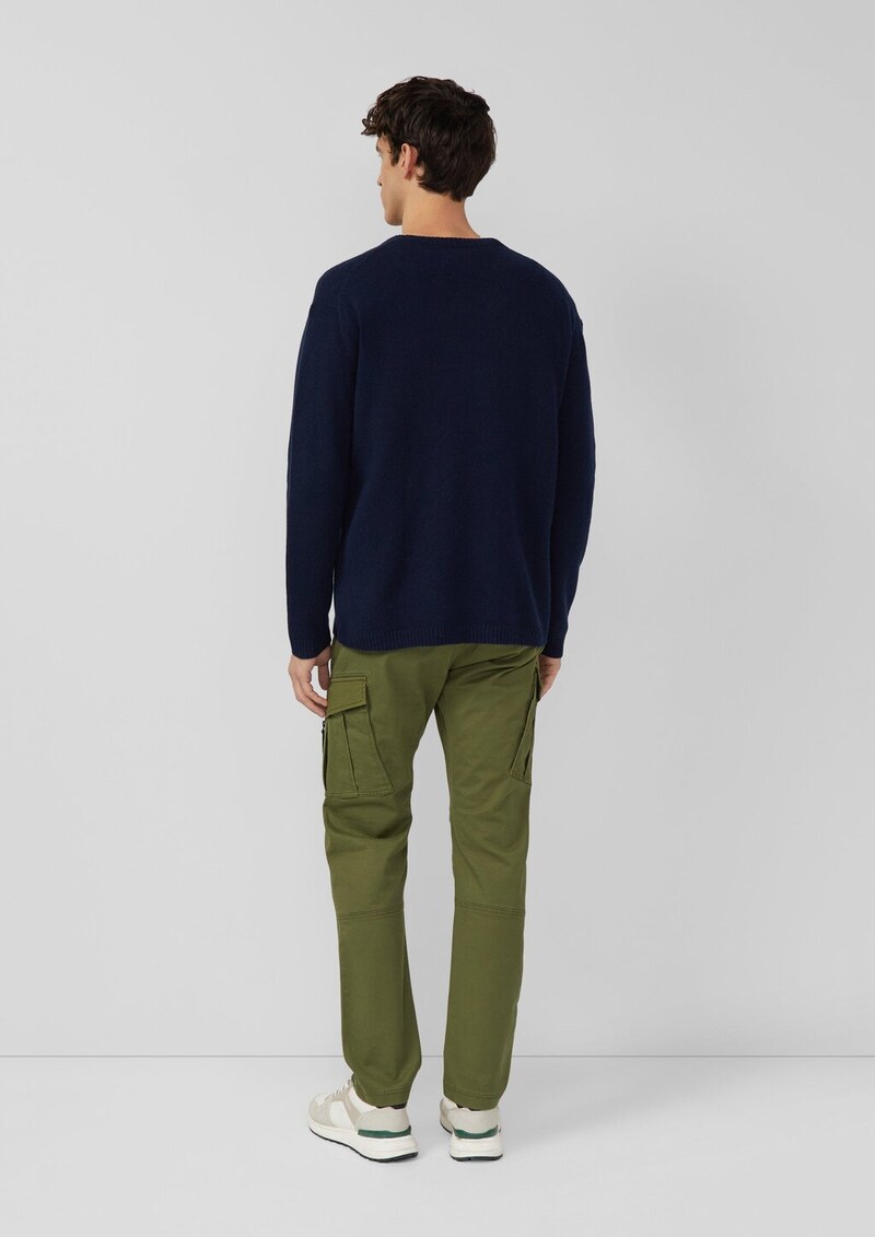 Wollmix-Pullover mit Raglanärmeln