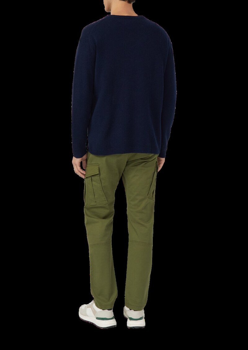 Wollmix-Pullover mit Raglanärmeln