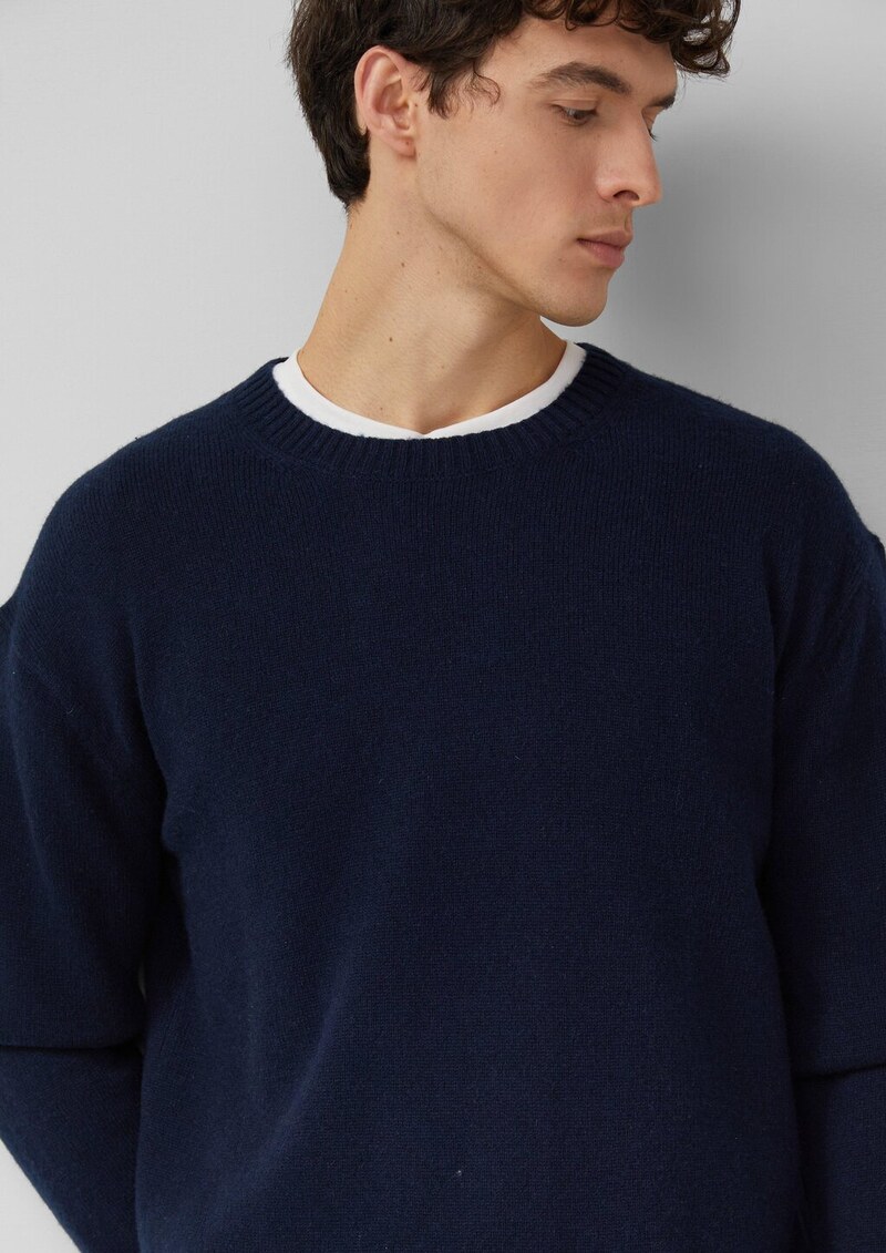 Wollmix-Pullover mit Raglanärmeln