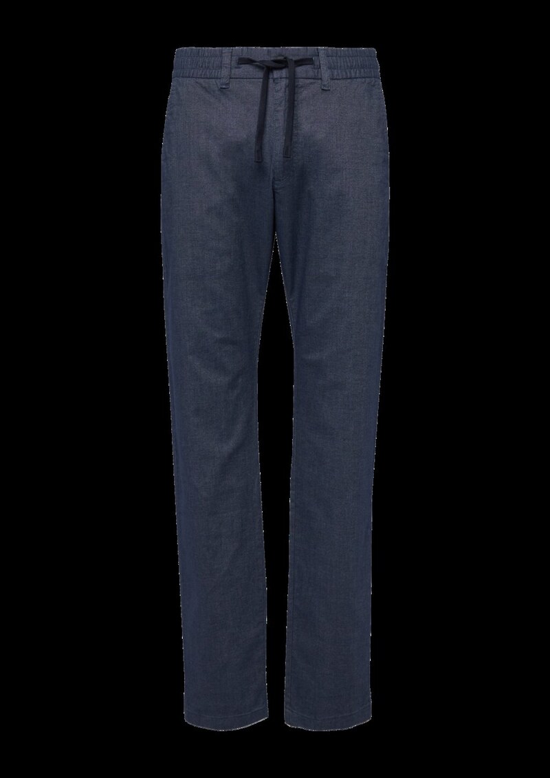 Phoenix: Fein gemusterte Chino mit Elastikbund