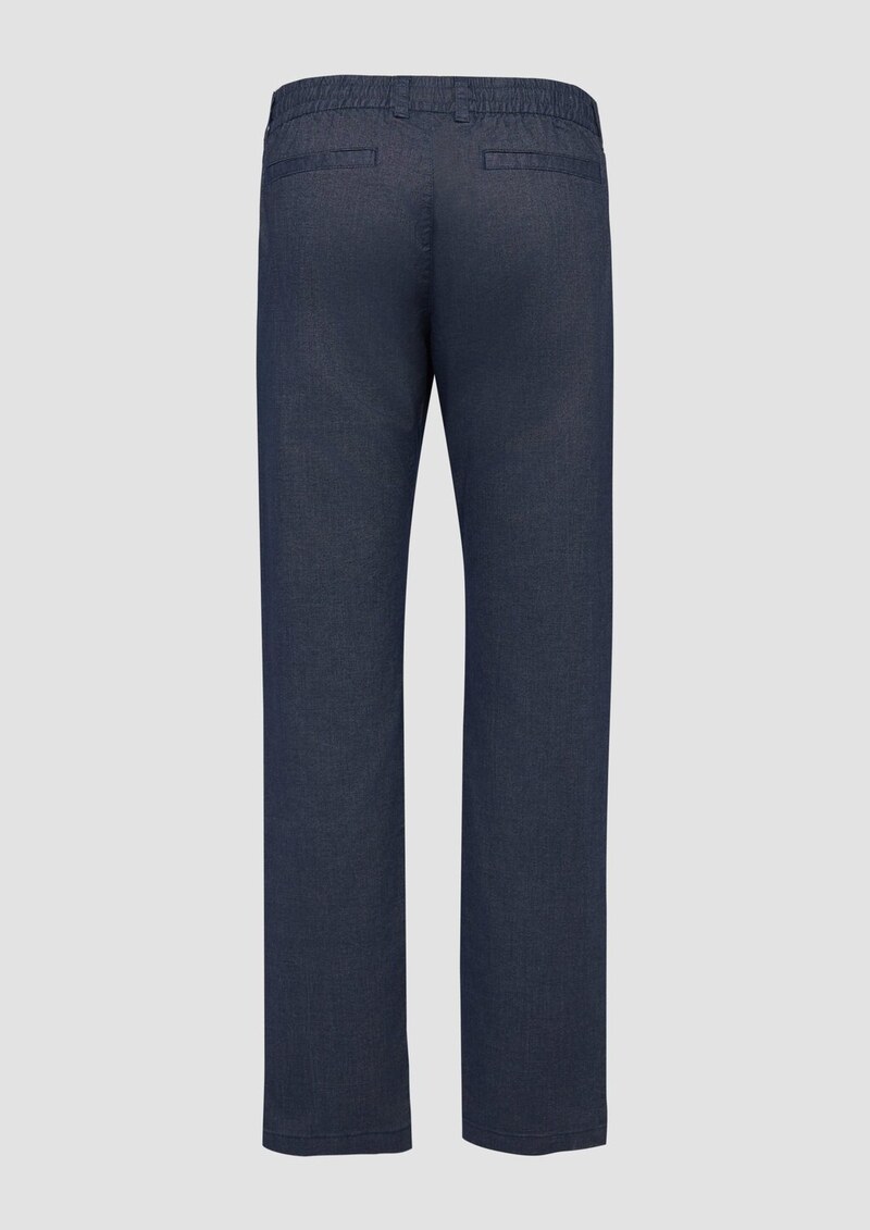 Phoenix: Fein gemusterte Chino mit Elastikbund