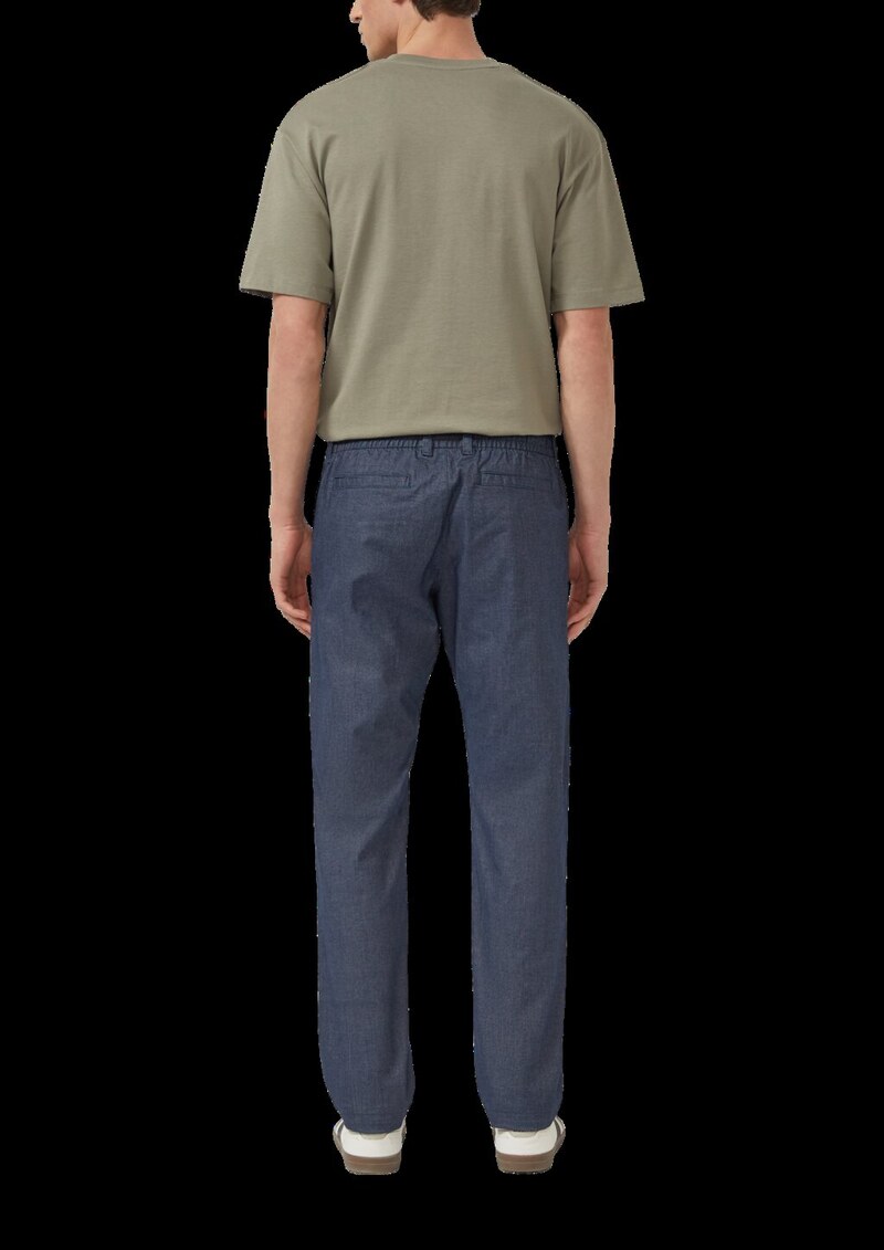 Phoenix: Fein gemusterte Chino mit Elastikbund