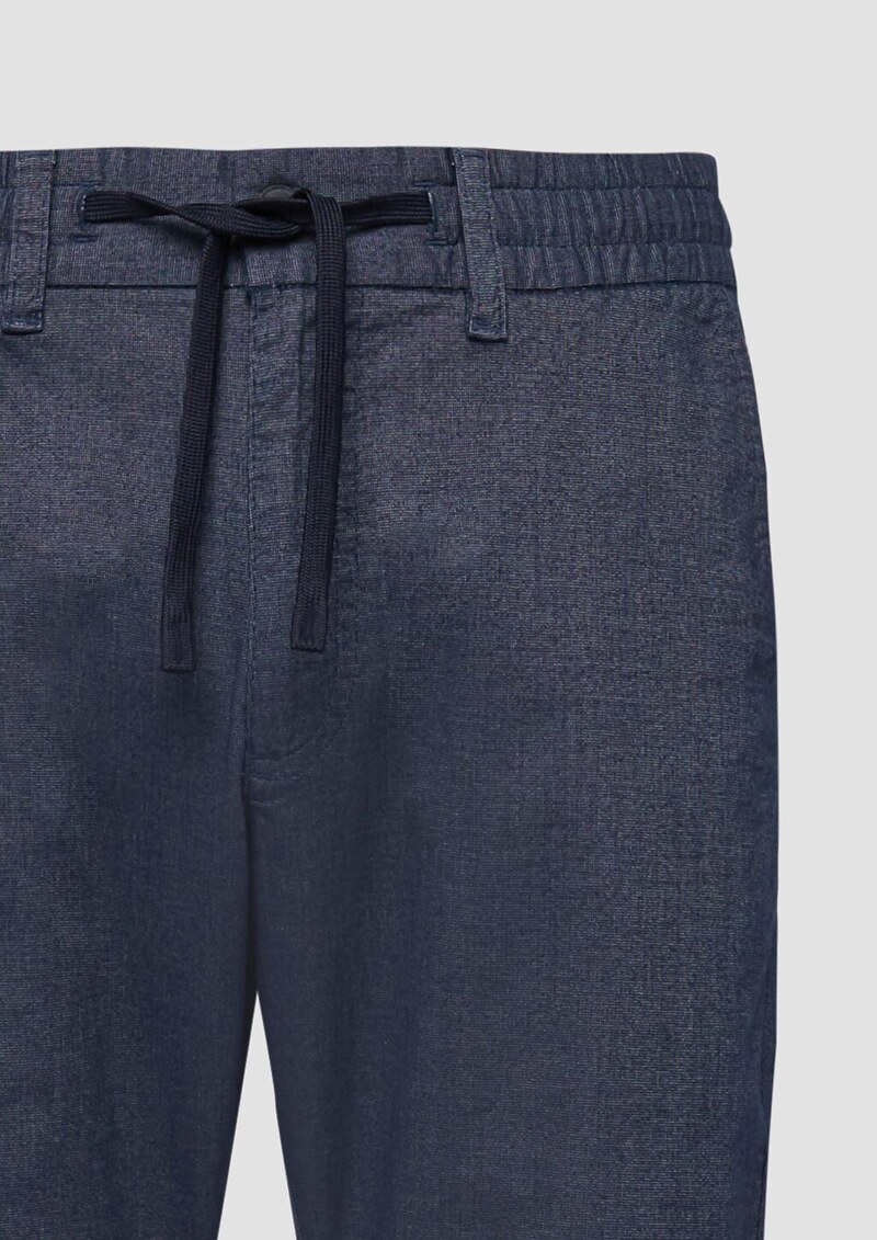 Phoenix: Fein gemusterte Chino mit Elastikbund