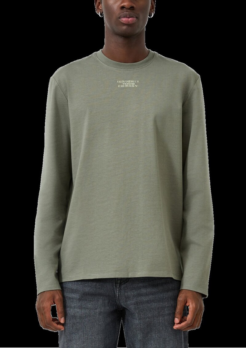 Longsleeve mit kleinem Frontprint