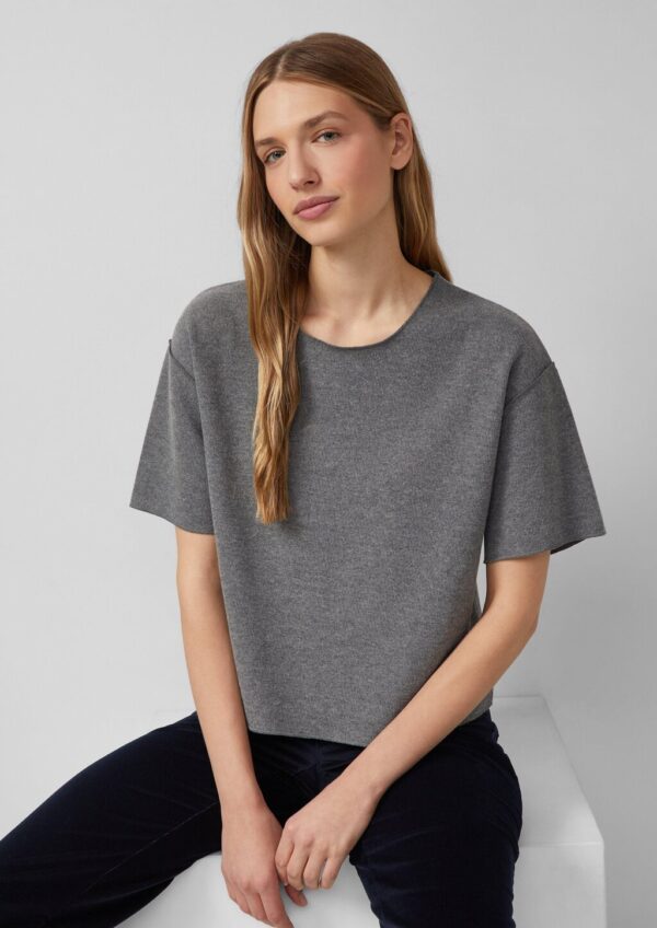 Kurzarm-Strickpullover