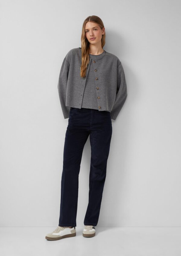 Kurzarm-Strickpullover