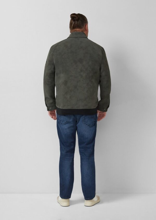 Outdoor-Jacke mit Coating und Metallreißverschluss