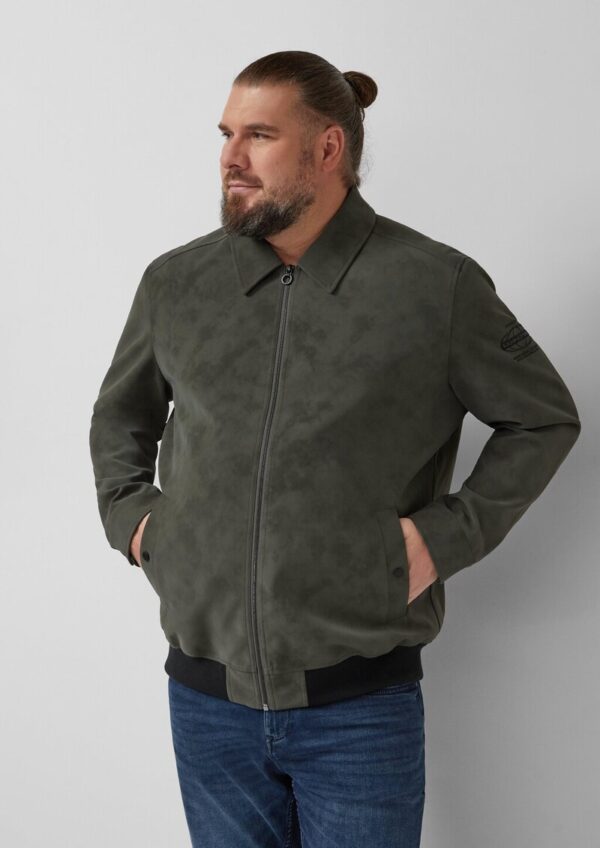 Outdoor-Jacke mit Coating und Metallreißverschluss