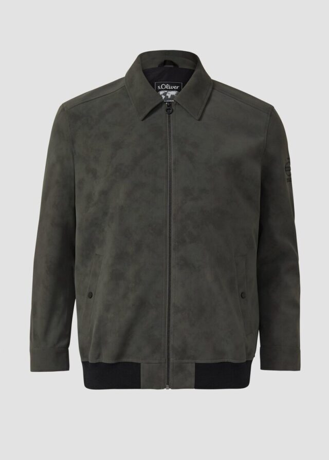 Outdoor-Jacke mit Coating und Metallreißverschluss