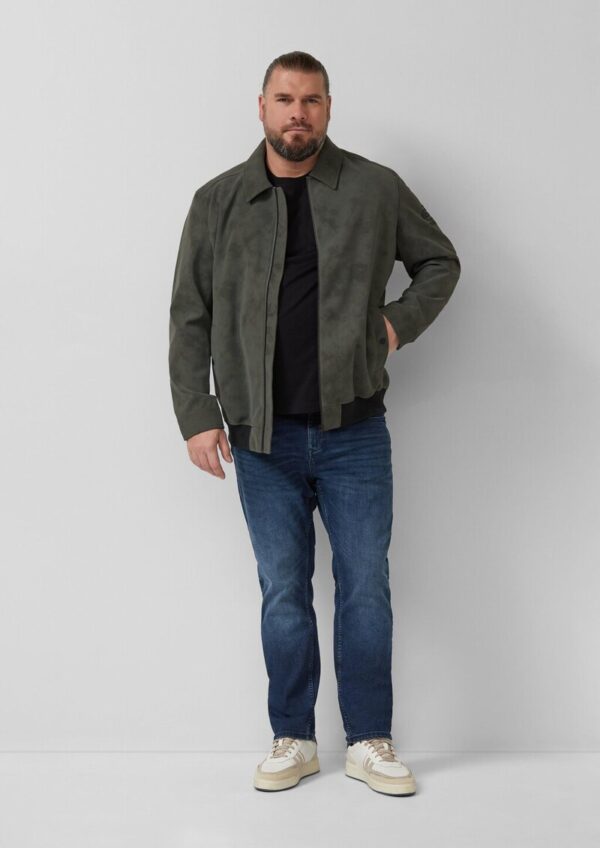 Outdoor-Jacke mit Coating und Metallreißverschluss