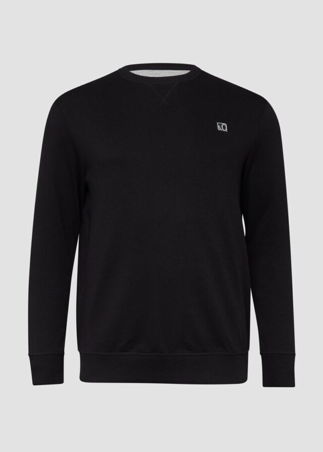 Weiches Sweatshirt aus Baumwollmix mit Crew Neck