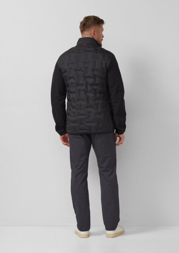 Leicht wattierte Jacke im Fabricmix mit sportiven Details