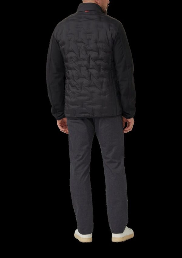 Leicht wattierte Jacke im Fabricmix mit sportiven Details