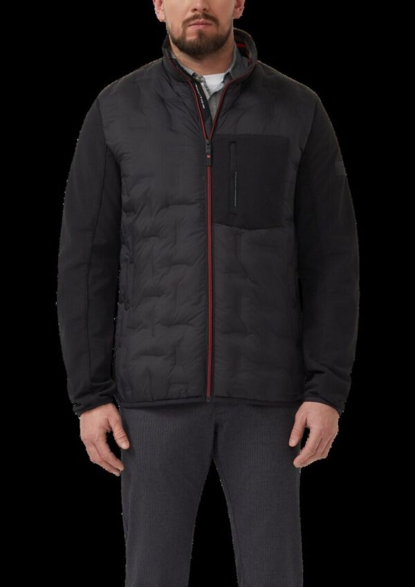 Leicht wattierte Jacke im Fabricmix mit sportiven Details