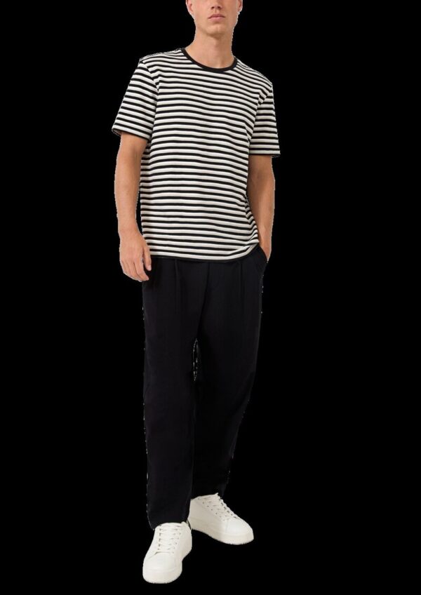 Strukturiertes Streifenshirt