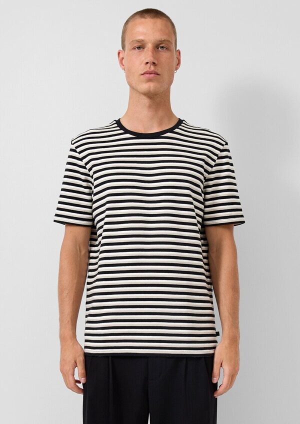 Strukturiertes Streifenshirt