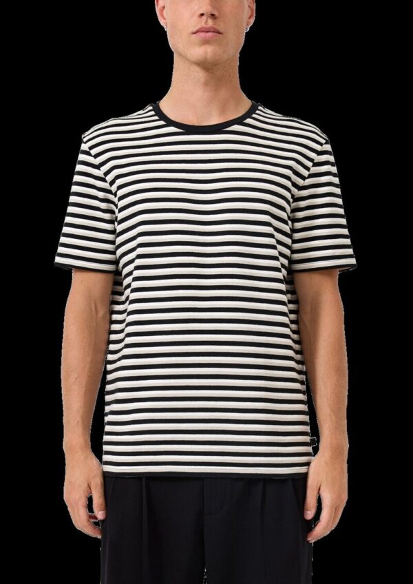 Strukturiertes Streifenshirt