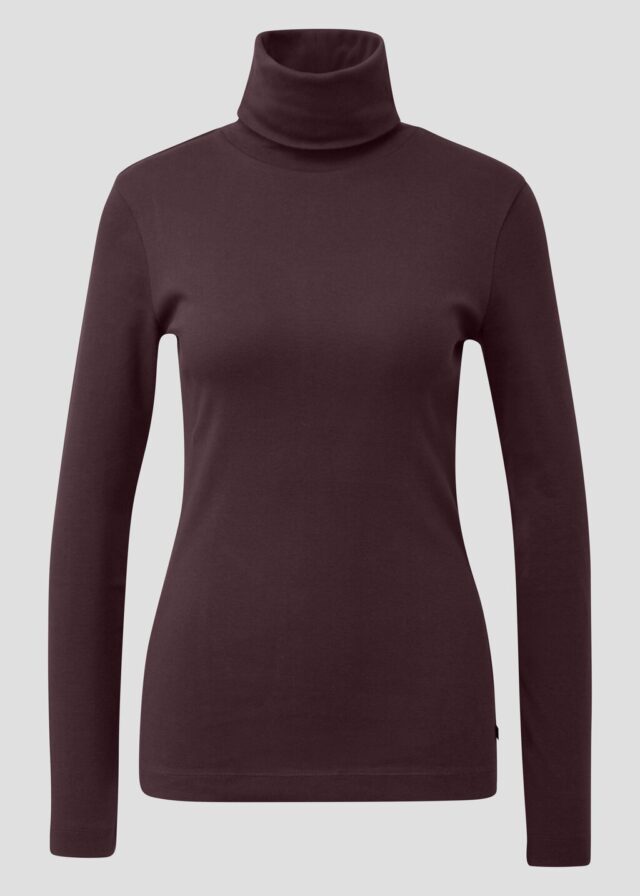 Langarmshirt mit Rollkragen