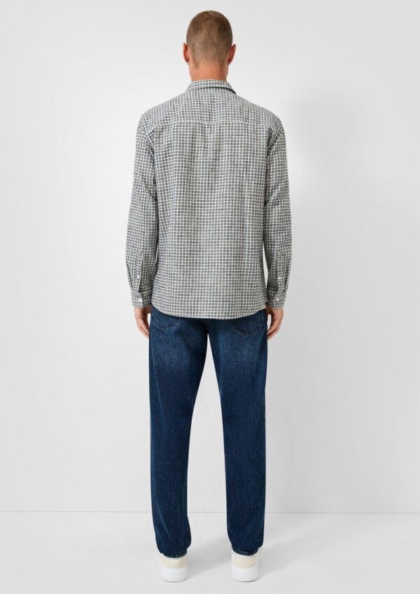 Regular Fit: Kariertes Flanellhemd