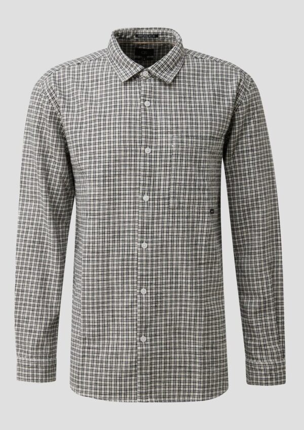 Regular Fit: Kariertes Flanellhemd