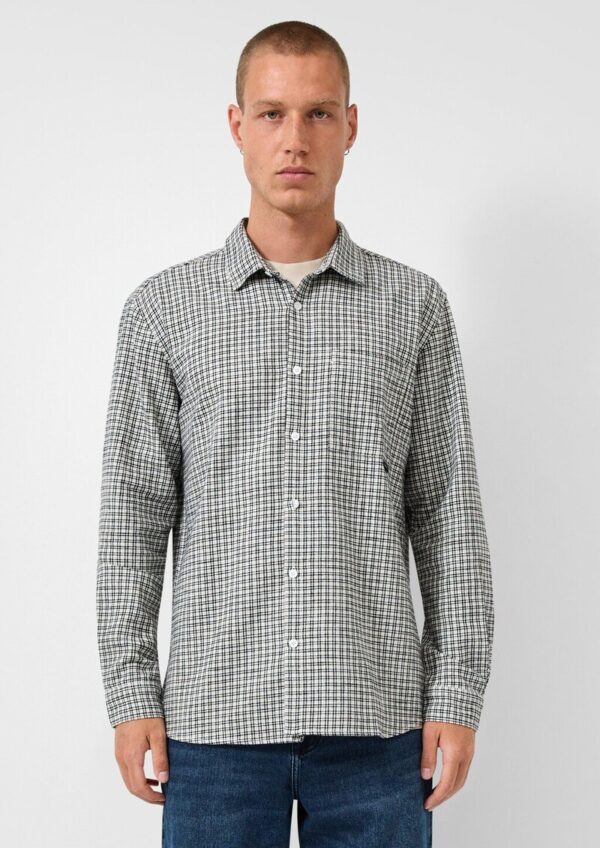 Regular Fit: Kariertes Flanellhemd