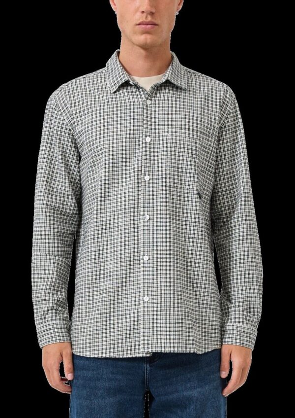 Regular Fit: Kariertes Flanellhemd