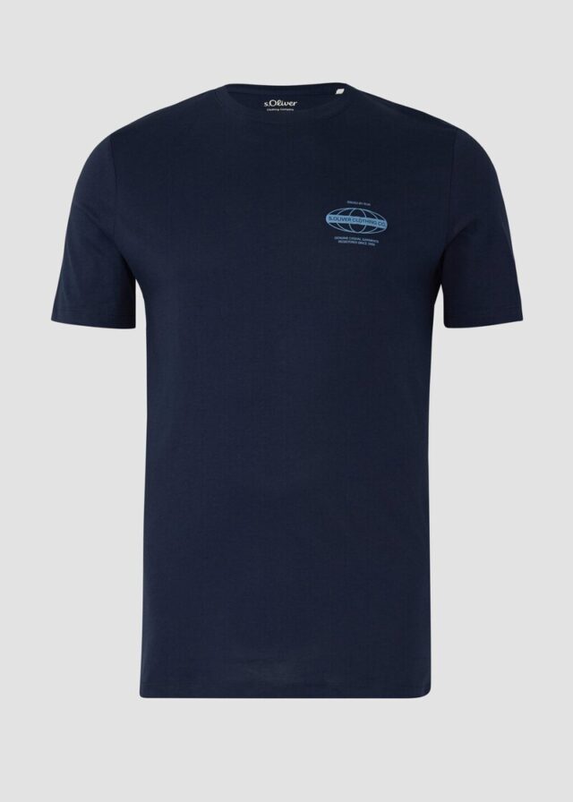 Jersey-T-Shirt mit Frontprint