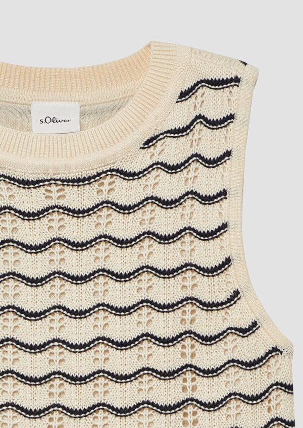 Ajour-Stricktop im Slim Fit