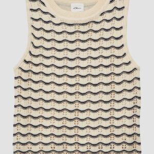 Ajour-Stricktop im Slim Fit